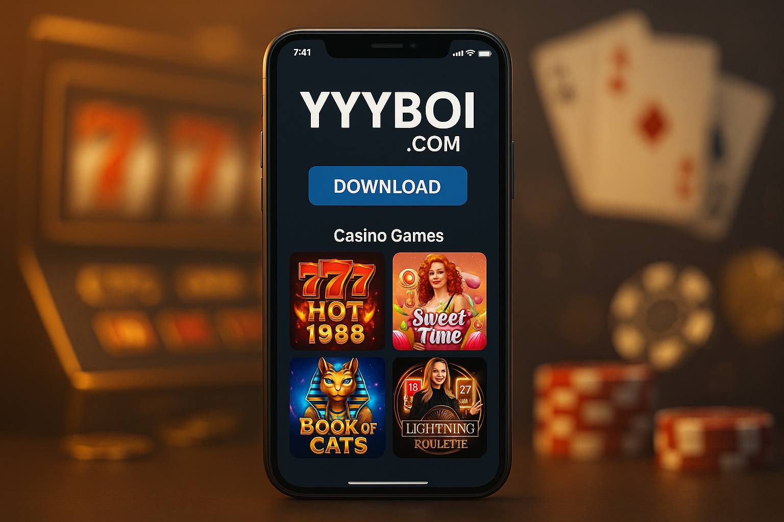 Baixar o YYYBOI.COM Cassino App