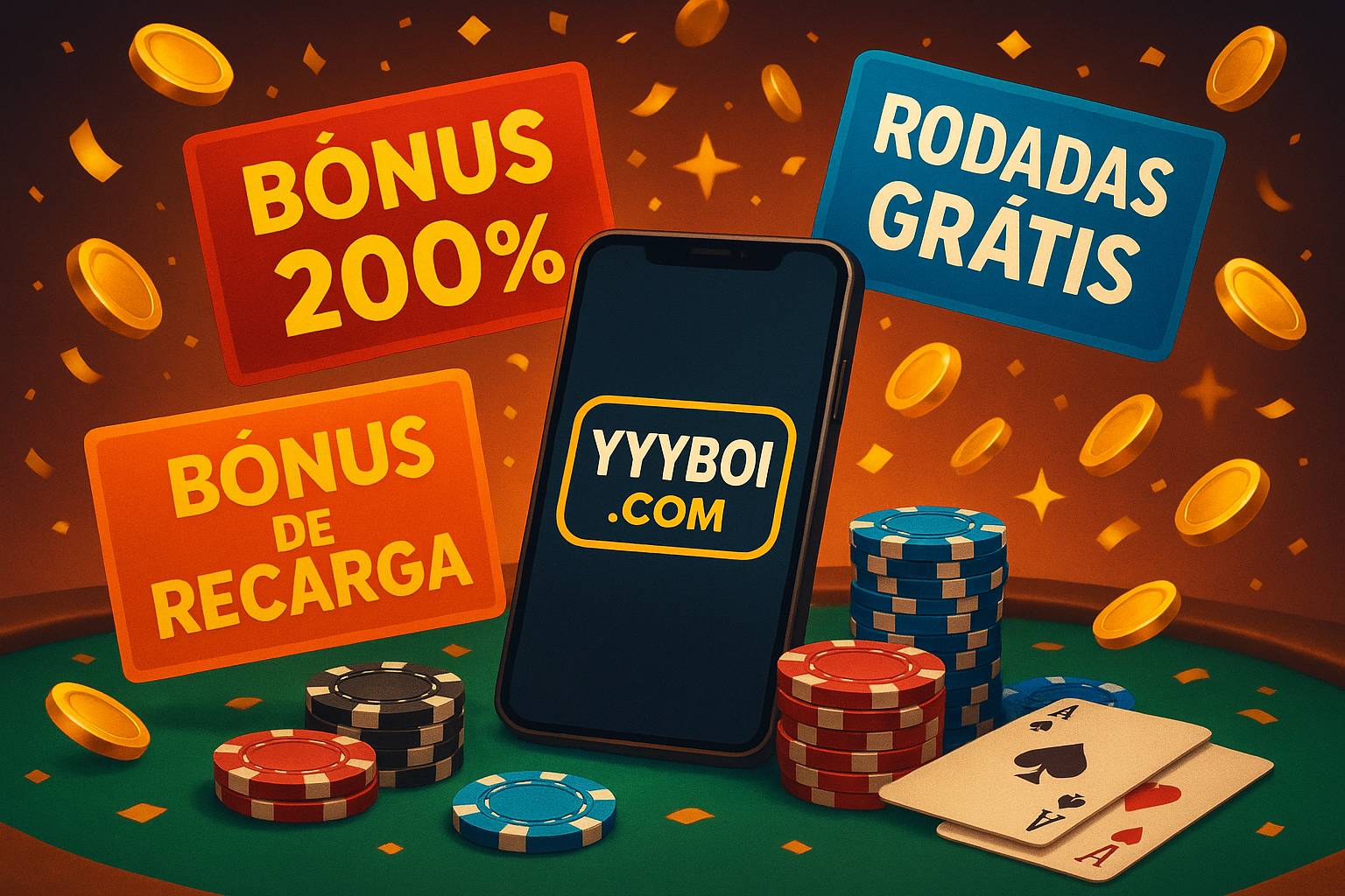 O bônus promocional YYYBOI.COM é uma ótima maneira de começar sua aventura