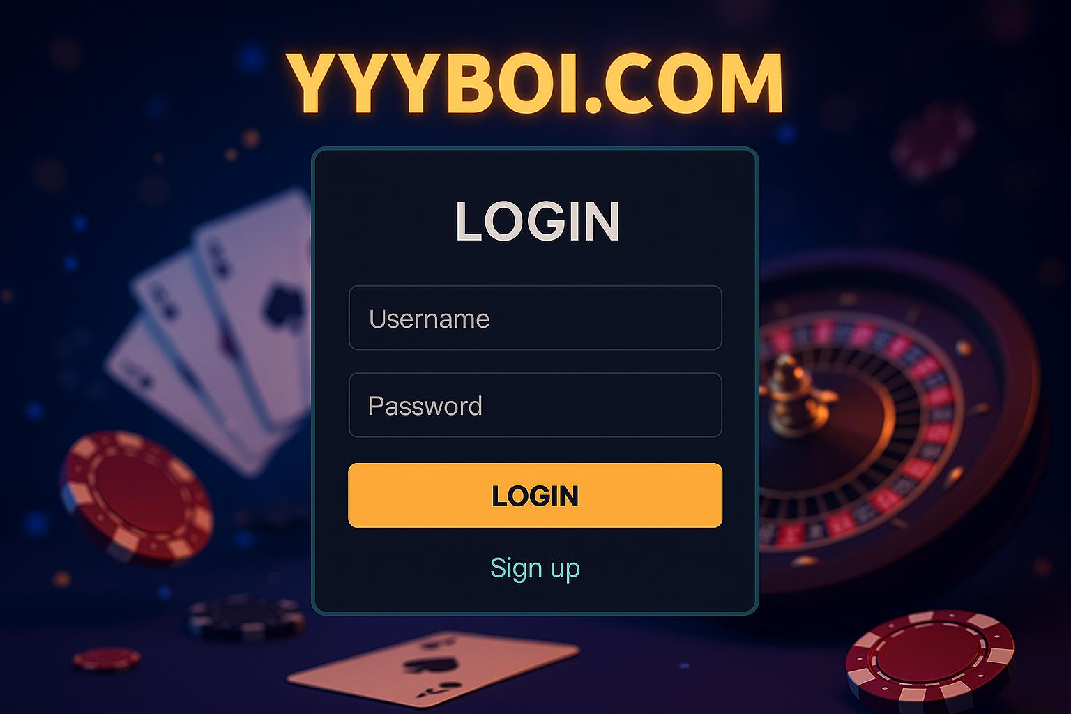 Login no Cassino YYYBOI.COM